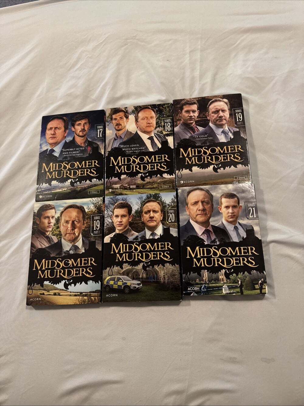 Midsomer Murders DVD Sets 17-21 Acorn Media Good Shape Works Lot